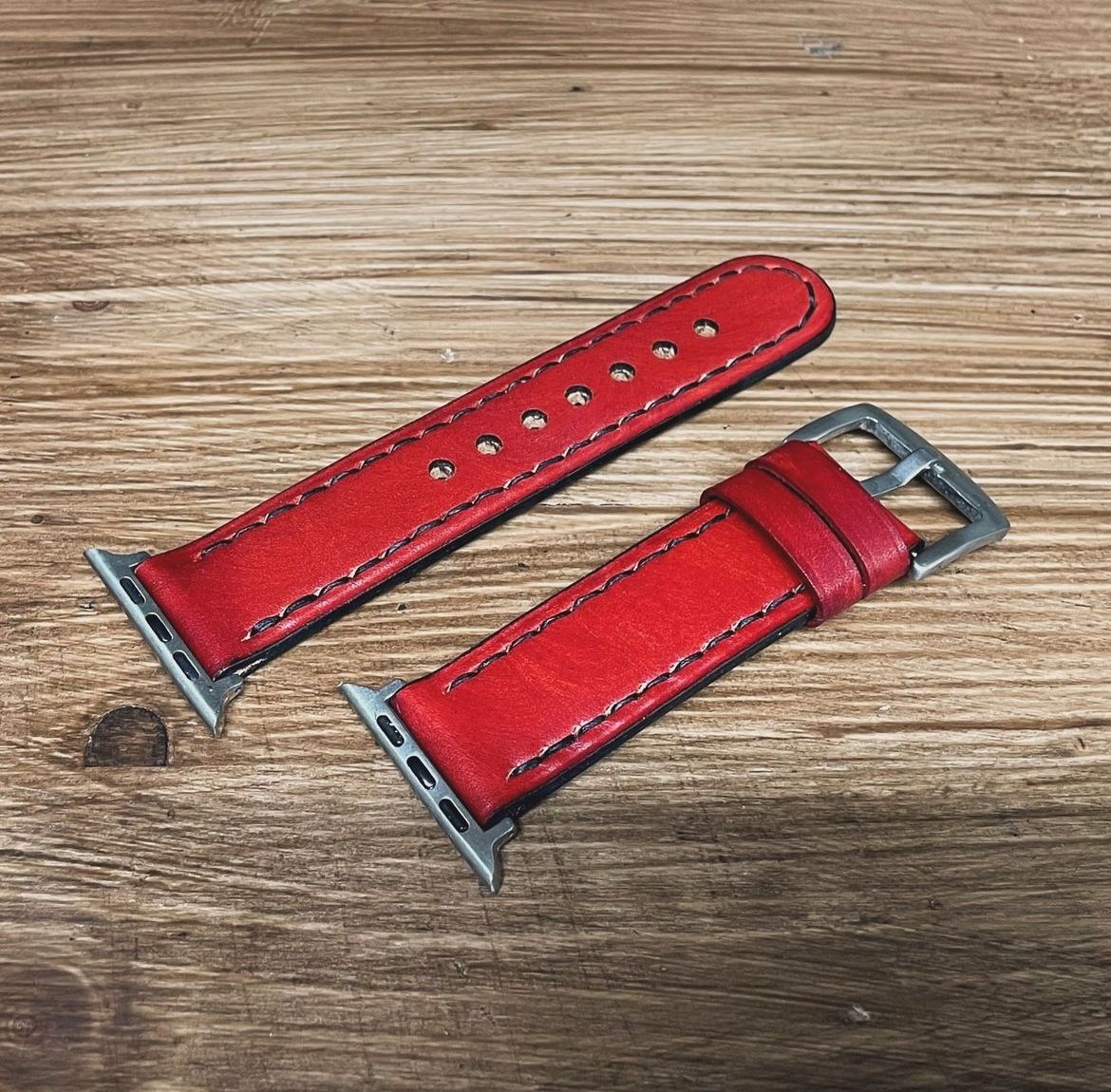 Handcrafted Leather Apple Watch Band